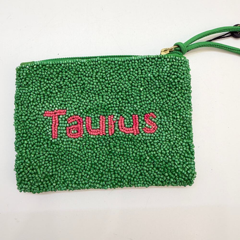 NEW America & Beyond Taurus Beaded Coin Purse
